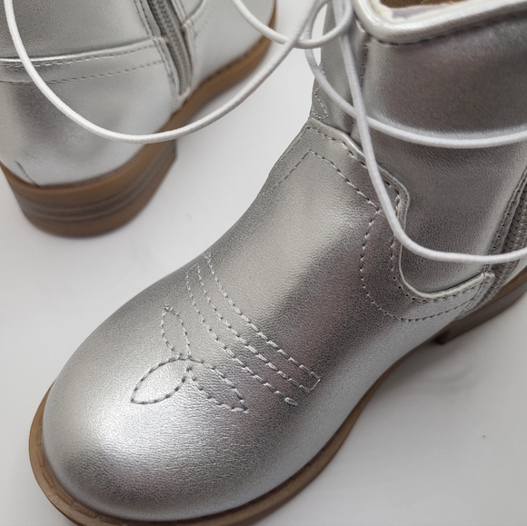 Shiny Metallic Cowgirl Boots NWT - Picture 5 of 5